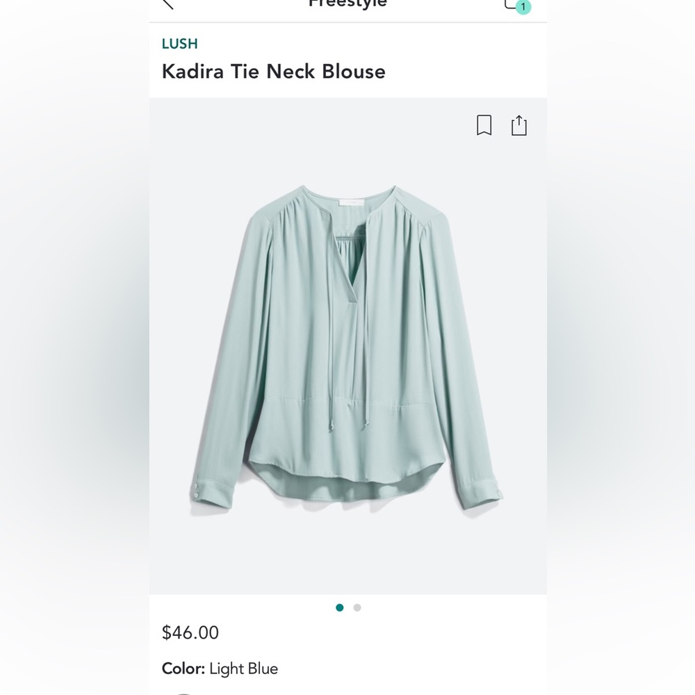 Lush Blouse (Stitch Fix) XL NWT